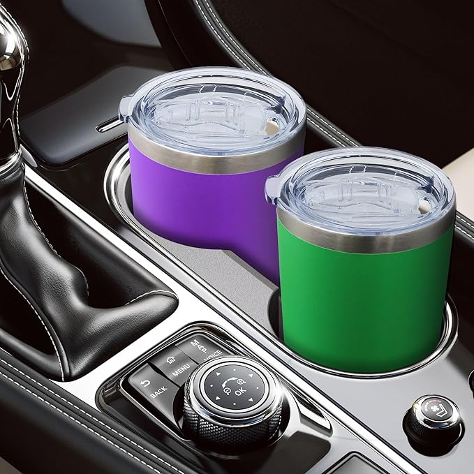 20oz Tumbler Bulk Stainless Steel Tumblers with Lid Vacuum Insulated Double Wall Travel Coffee Mug Powder Coated Tumbler Cup for Hot and Cold Drinks(Green, 6 pack)