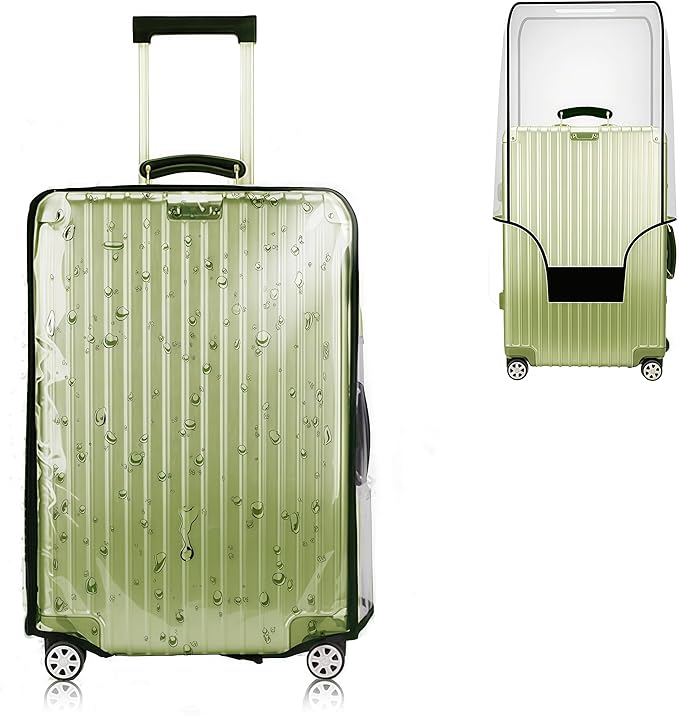 20 Inch Luggage Covers for Suitcase TSA Approved,Carry On Luggage Cover Protector Suitable 20-21 inch Clear 1.5mm Thickness Protector Bag PVC Clear Suitable for Long Travel Accessories