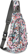TITECOUGO Small Sling Bag, Lightweight Crossbody Backpack for Men Women, Shoulder Bag for Sports and Outdoor