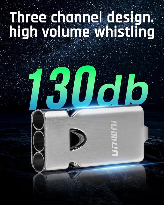 Emergency Survival Whistle Lifeguard Safety Whistle for Outdoor Camping Hiking-Loud Whistle up to 120~130db