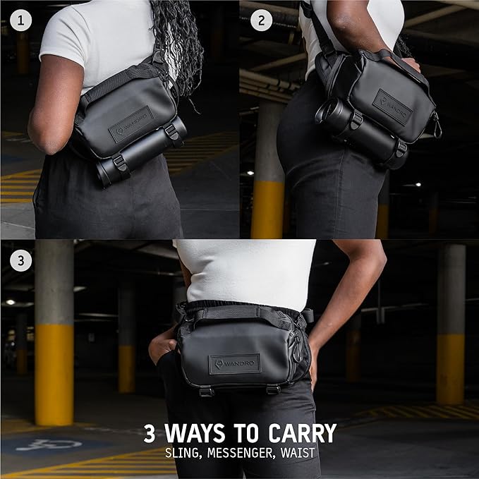 WANDRD ROGUE V1 9L Sling: Compact Camera Sling and Crossbody Bag with Fast Access, 3-Way Carry– Lightweight Everyday Bag Great for Travel, Photography, and Daily Use (Dallol Yellow)