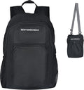 35L Foldable Waterproof Backpack For Outdoor Sports Travel Inside Wet Clothes Compartment Packable For Multiple
