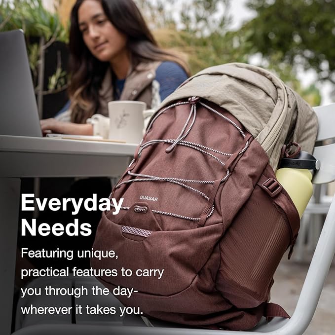 Osprey Quasar 26L Commuter Backpack, Green Tunnel/Brindle Brown