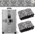 Zebra Luggage Straps for Suitcases TSA Approved, Luggage Identifiers for Suitcase, Adjustable Suitcase Strap for Baggage Security with Cute Patten, Travel Necessary Accessories (2Pack)