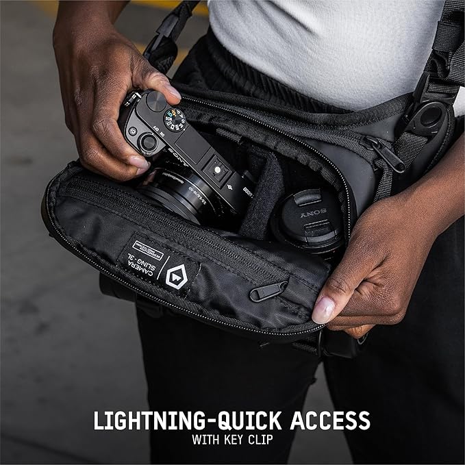 WANDRD ROGUE V1 3L Sling: Compact Camera Sling and Crossbody Bag with Fast Access, 3-Way Carry– Lightweight Everyday Bag Great for Travel, Photography, and Daily Use (Sedona Orange)