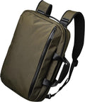 ALPAKA Elements Tech Brief Pro 12L -3-in-1 Recycled Fabric Laptop Briefcase Backpack for 16" Laptop, Anti-Theft Secure with Luggage Pass-Through, Water-Resistant, Fits Tech & Business Essentials,Green