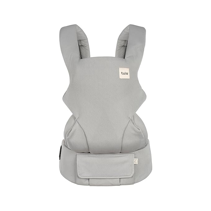 Baby Tula Explore Carriers - Breathable Baby Carrier Newborn to Toddler - Adjustable Toddler Carrier - Multiple Ergonomic Positions Front and Back - Ergonomic Fit for 7-45 lb - Mesh, Overcast