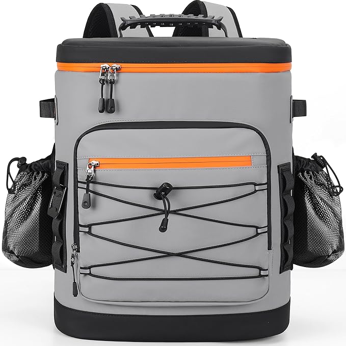 Large 52cans Cooler Backpack, Insulated, Waterproof, Leak Proof, 30L Large Capacity