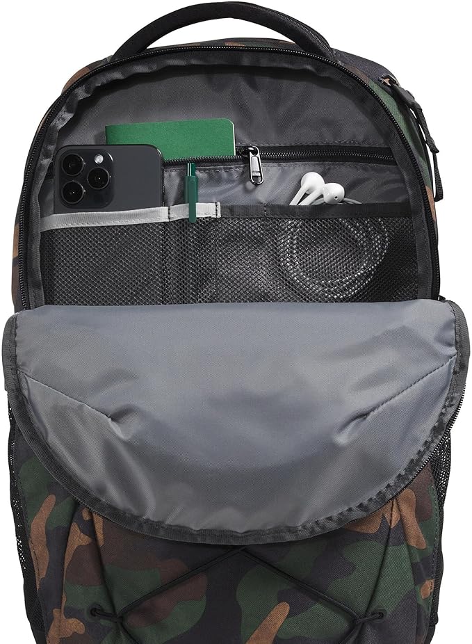 THE NORTH FACE Jester Everyday Laptop Backpack | Commuter Daypack with Water Repellent Finish, 16" Laptop Sleeve, Huge Main Compartment, TNF Black Camo/TNF Black, One Size