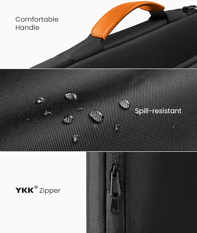 tomtoc 360 Protective Laptop Carrying Bag for The New Razer Blade Pro 17, HP ENVY Laptop 17 Inch, Dell Inspiron 17 3000 Laptop, ASUS ROG ZEPHYRUS S 17.3 Inch, Notebook Bag with Accessory Pocket