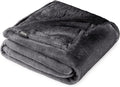 Bare Home Fleece Blanket - Throw/Travel - Ultra-Soft Lightweight for Bed, Sofa, and Couch - Luxury Microplush - Cozy Warm Blanket (Throw/Travel, Forged Iron Grey)