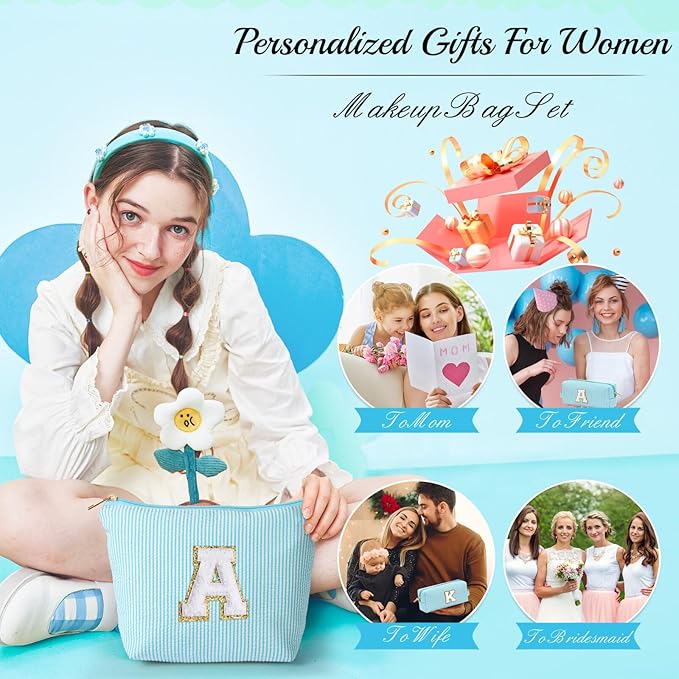 Yoolife Small Cute Makeup Bag - Travel Makeup Pouch for Mom's Gifts & More