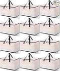 Heavy Duty Moving Bags - Extra Large Packing Bags and Storage Totes, Collapsible and Foldable Option for Moving and Storage, Clear, 125 L - 12 Pack