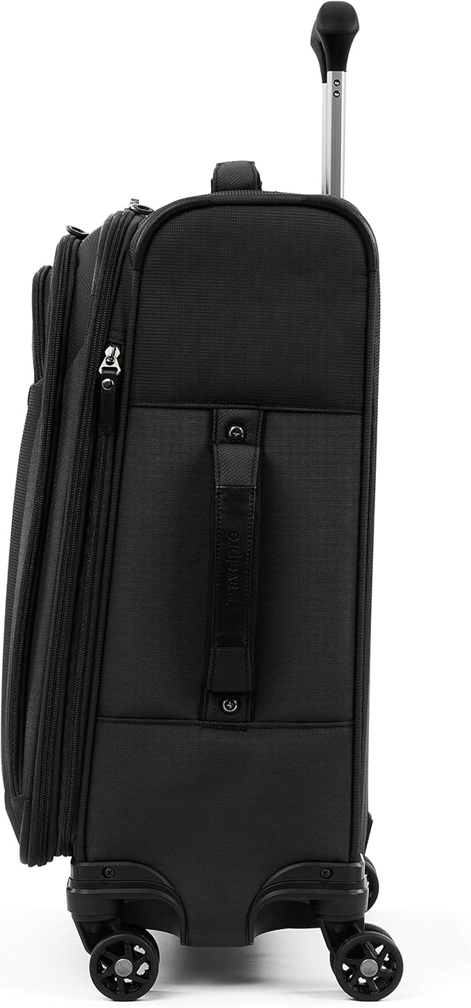 Travelpro Tourlite Softside 2-Piece Set, Expandable Luggage with 4 Spinner Wheels, Lightweight Suitcase, 21" Carry-On, 29 Check Large, Black