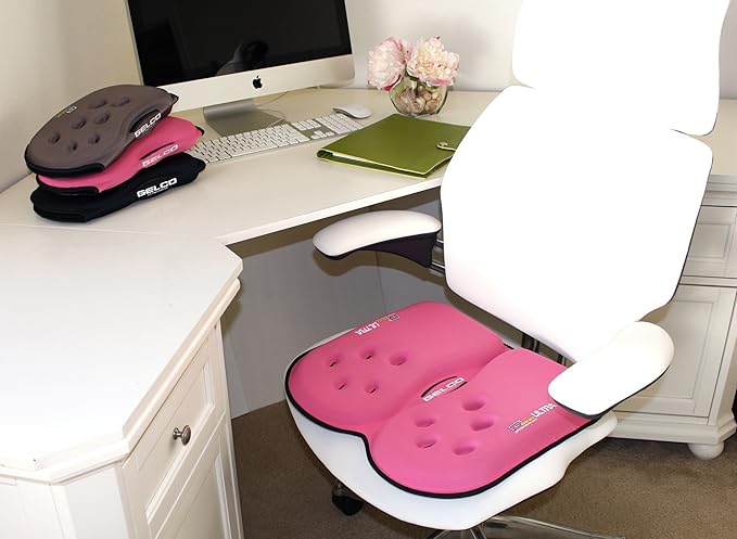 GSeat Ultra Large Gel and Foam Coccyx Seat Cushion for Back Pain Relief, Sciatica, Low Back, Tailbone-Pain, Pressure Relief, Seat Pad for Office, Home, Driving, Meditation Anywhere You Sit.(Green)