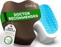 ComfiLife Premium Gel & Memory Foam Seat Cushion – Doctor Recommended Office Chair Cushion, Car Seat Cushion – Chair Cushions for Back & Sciatica Pain Relief – Seat Cushions for Office & Desk (Brown)