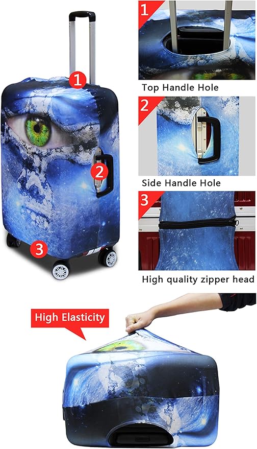 Sea Turtles Luggage Cover Anti-scratch Dustproof Suitvase Protector Fits 18-21 Inch