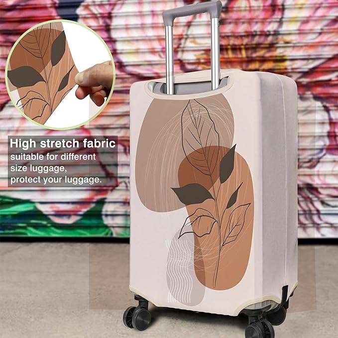 Travel Luggage Cover Suitcase Protector Fits 18-32 Inch Wheel Covers PatternedTravel Related Items Flower Luggage Protector Elastic M