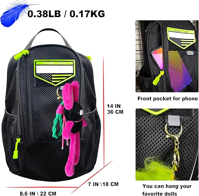 Shoe Bag Golf Travel Gym Sport with Side Accessory Outside Pocket for Socks Shoe Pouch Portable Large Shoe Storage Bag for Packing Zippered (black)