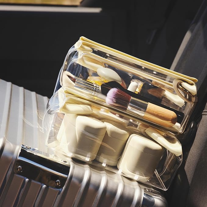 Cadence Extender - Add On to Any Flex Magnetic Containers with Lids,Extension to Travel Bottles for Toiletries - Carry On Travel Essentials For Women/Men - Adds Additional 1.43 fl oz - 3pk, Evergreen