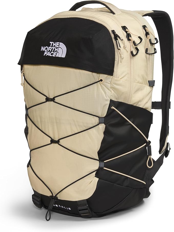 THE NORTH FACE Borealis Commuter Laptop Backpack | Water Repellent Finish, 16" Laptop Sleeve, Large Main Compartment for Everyday Carry, Gravel/TNF Black-NPF, One Size