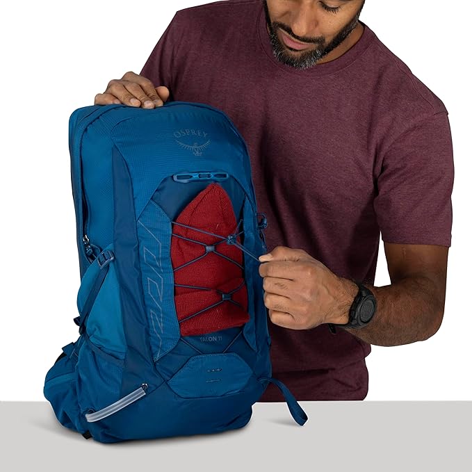 Osprey Talon 11L Men's Lightweight Hiking Backpack with Hipbelt, Green Canopy