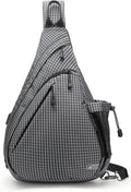 Water-Proof Sling bag/Crossbody Backpack/Shoulder Bag with USB Charging Port for Travel, Hiking, Cycling, Camping