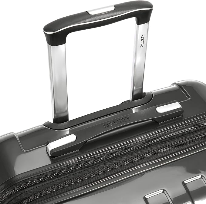 DELSEY PARIS Helium Aero Hardside Expandable Luggage with Spinner Wheels, Brushed Charcoal, 2-Piece Set (21/24)
