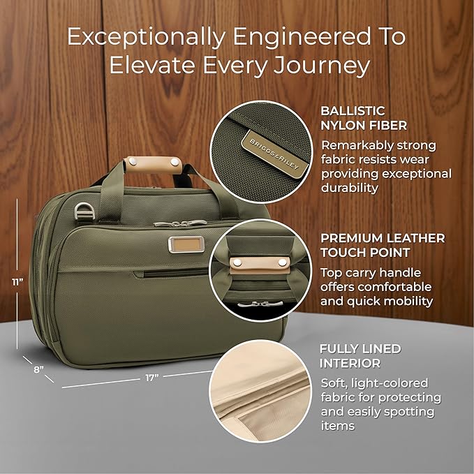 Briggs & Riley Travel Duffel Bag - Weekender & Overnight Luggage for Women & Men, Softside Bag