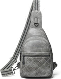 Sling Bag For Women Fanny Pack Crossbody Travel Shoulder Belt Bags Tote Backpack Purse Faux Leather