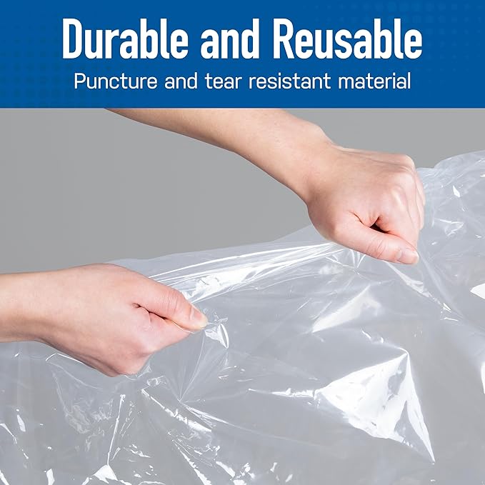 8 Pack Jumbo Vacuum Storage Bags for Comforters, Blankets & Clothes – Jumbo Vacuum Sealed Compression Bags with Hand Pump – Space Saver Storage Bags for Bedding, Moving, Travel & Organization