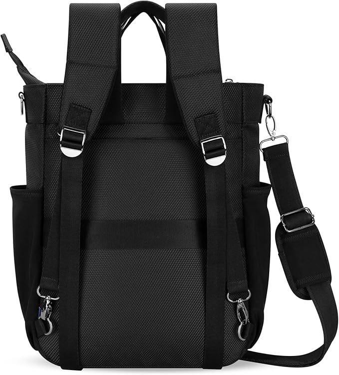 Sherpani Soleil, Anti Theft Convertible Backpack, 3 in 1 Tote Bag, Cross Body Purse, 18L Travel Backpack, Travel Gifts for Women, RFID Protection, Metal Hardware Fits 13” Laptop (Morocco)