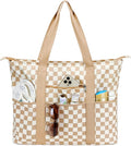 LEDAOU Beach Bags for Women, Beach Bags Waterproof Sandproof, Packable Beach Tote Bag with Zipper Travel Sports