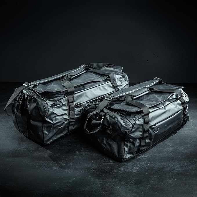 Eberlestock Hyllus Duffel Bag for Men - Durable, Water-Resistant, Small Men's Duffle Bag with Zipper Pockets, Ideal for Travel & Gym, Tactical Gear Bag, Hunting, Fishing, Camping - Black, 45L