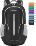 ZOMAKE Ultra Lightweight Packable Backpack 25L, Foldable Hiking Backpacks Water Resistant Small Folding Daypack for Travel(Black)