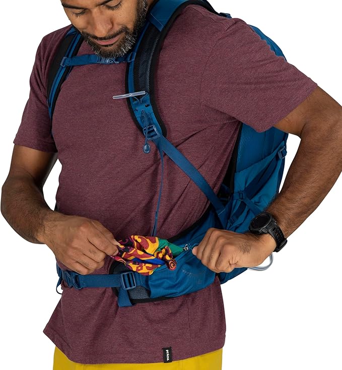 Osprey Talon 11L Men's Lightweight Hiking Backpack with Hipbelt, Green Canopy