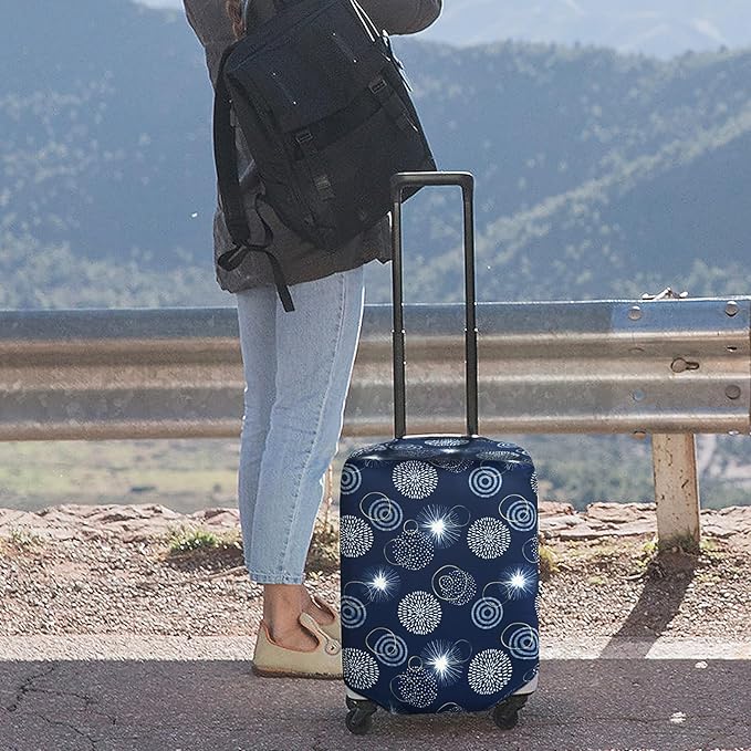 HYPER VENTURE Washable Luggage Cover - Fashion Suitcase Protector Fits 23-26 Inch Luggage (Sparkler, M)