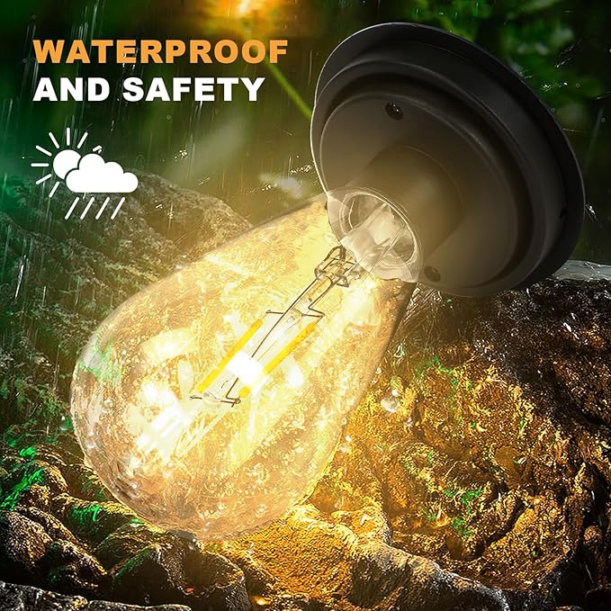 Replacement Solar Light Tops-Solar Light Bulbs for Outside-Solar Lanterns Outdoor Waterproof 1 Pack,One Thing, Three Uses, Multifunctional Size Conversion Or Personalized Hanging