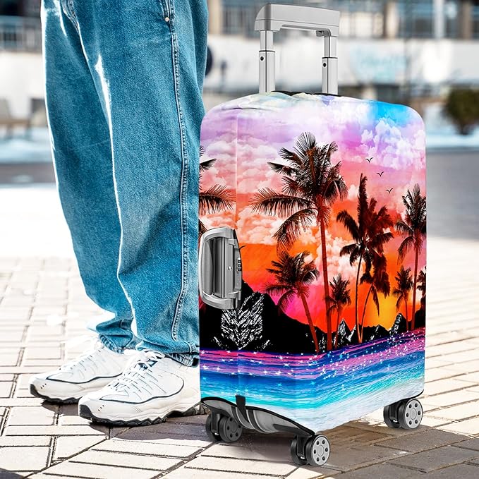 Luggage Cover for Suitcase Elastic Suitcase Cover Protector, Carry On Luggage Sleeve Anti Scratch Travel Essentials Fits 20-22