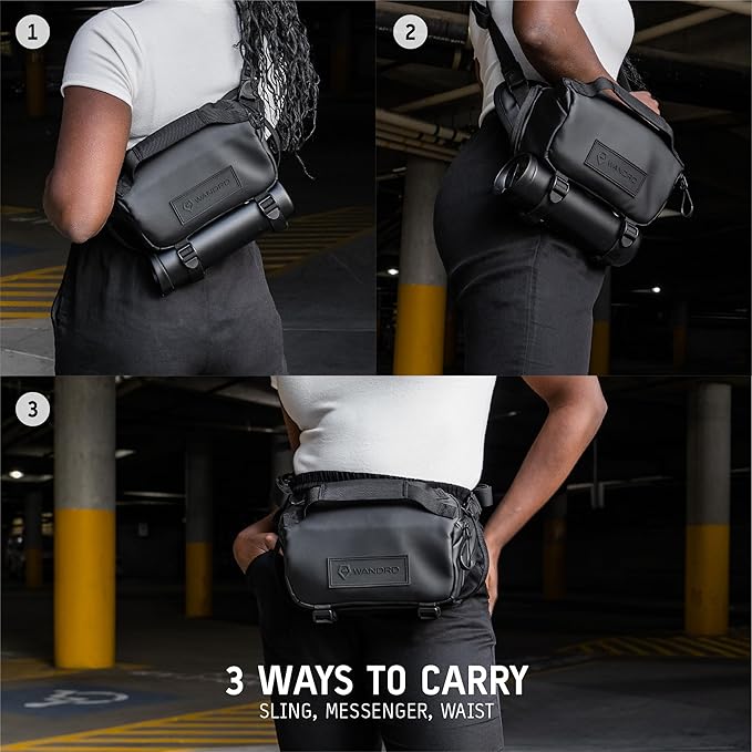 WANDRD ROGUE V1 3L Sling: Compact Camera Sling and Crossbody Bag with Fast Access, 3-Way Carry– Lightweight Everyday Bag Great for Travel, Photography, and Daily Use (Wasatch Green)