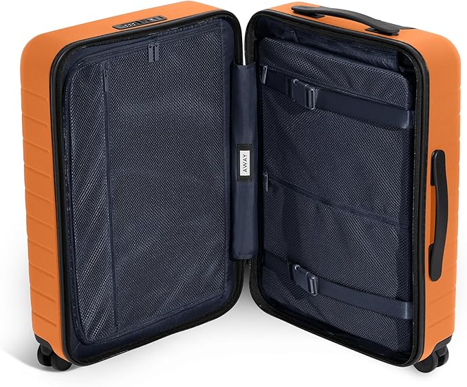 Away Bigger Carry-On Luggage, Lightweight Hardside Large Suitcase with Spinner Wheels, TSA Lock, Airline Approved, Sorbet Orange