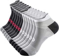 PAPLUS Ankle Compression Sock for Men and Women 2/4/6 Pairs, Low Cut Compression Running Sock with Ankle Support