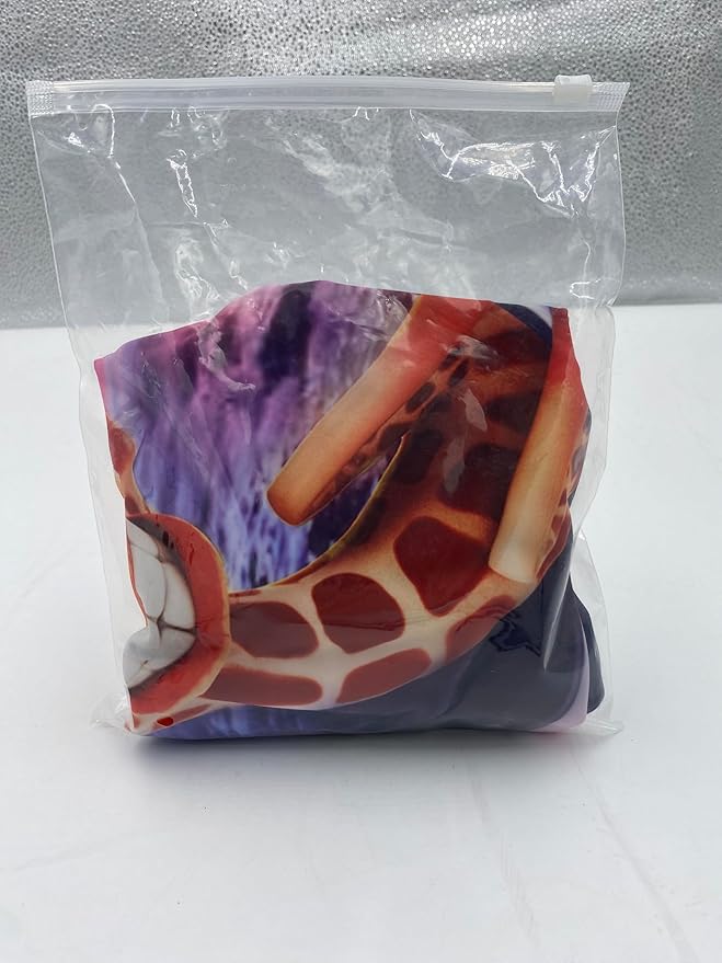 7-Mi 3D Print Design Travel Suitcase Protector Trolley Case Cover 19"-30" Sleeve (S(Fits to 19"-20" Trolley Case), Giraffe(New Version))