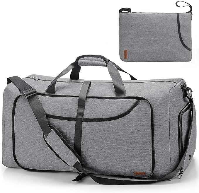100L Duffle Bag for Travel, Large Foldable Waterproof Travel Duffel Bags Weekender Overnight Bag for Men and Women with Shoe Compartment