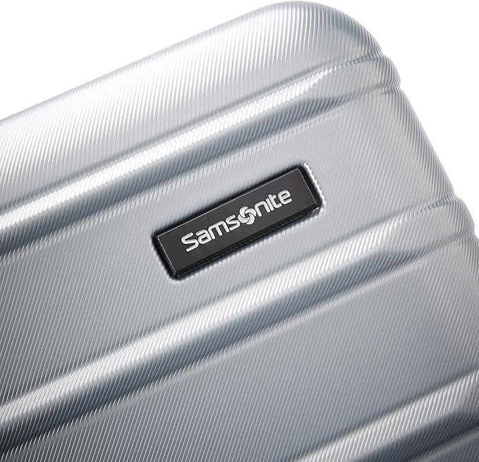 Samsonite Omni 2 Hardside Expandable Luggage with Spinner Wheels, 2PC SET (CO/L), Arctic Silver