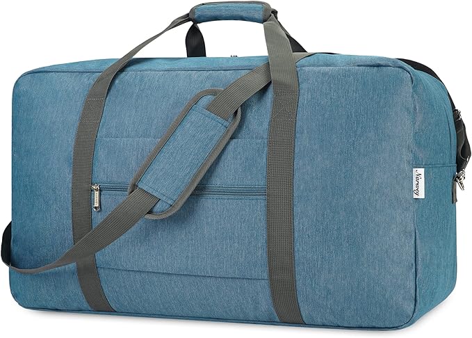 28 inch Extra Large Travel Duffel Bag Foldable Weekender Packable Lightweight Luggage Bag Overnight for Women and Men 85L (Navy Blue)