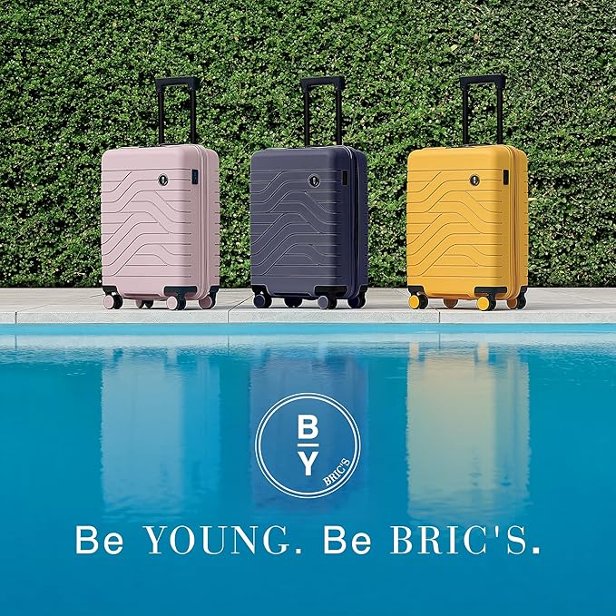 Bric's 28" Expandable Spinner Suitcase - Travel Luggage with TSA-Approved Lock and Hard Shell Exterior - B|Y Ulisse - Pearl Pink