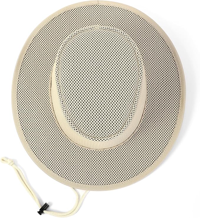 Elias Mesh Breezer Hat for Men & Women - Lightweight Breathable Sun Protection with Wide Brim