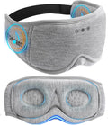 Sleep Mask with Headphones Bluetooth 5.4, TOPOINT 3D Eye Mask Blackout with Soft Bamboo Cotton for Side Sleepers Women Men, Sleep Headphones Earphones HD Speaker Microphone for Travel Meditation Gift