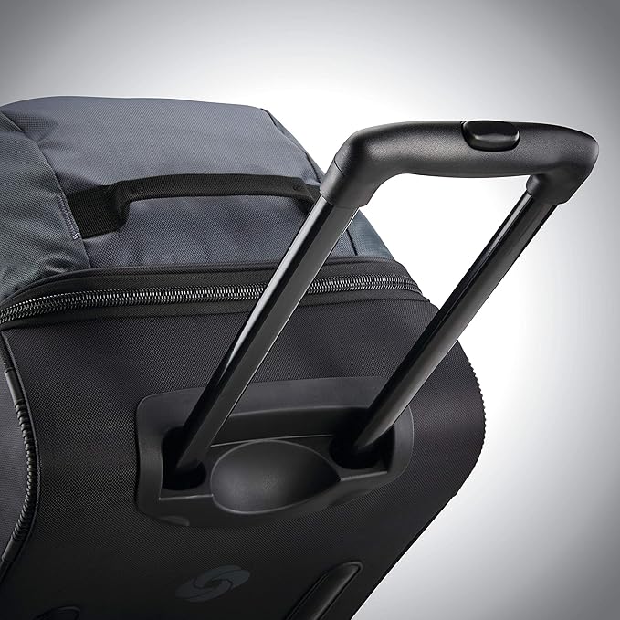 Samsonite Andante 2 Wheeled Duffel Bag – 32-Inch Durable Rolling Luggage with Inline Skate Wheels, Push-Button Handle & Spacious Compartments – Travel-Friendly and Lightweight - Riverrock/Black